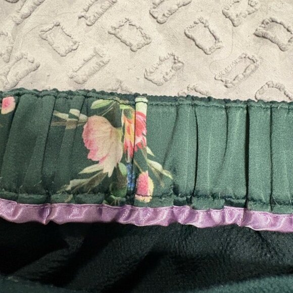 Ted Baker Forest Green Crepe Wide Leg Pants Size 4See Size Chart - Picture 6 of 7